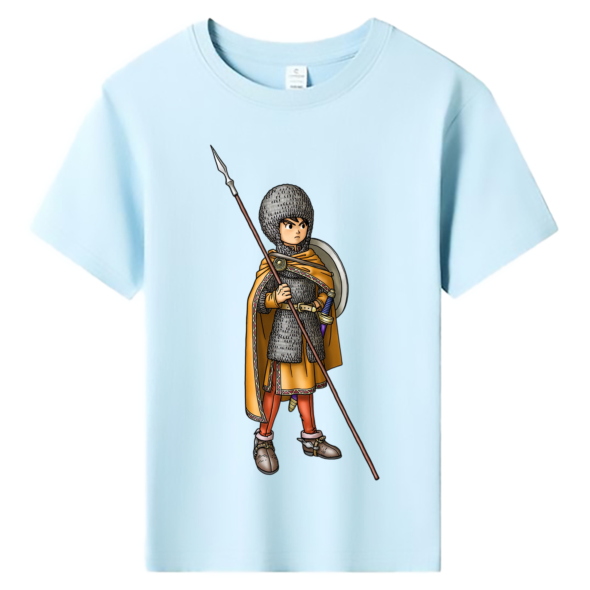 （画像用） ドラゴンクエスト Doragon Kuesuto Dragon Quest 綿100％キッズTシャツ（フロントプリント）